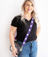 Viv & Lou Purple Star Beaded Purse Strap