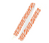 Viv & Lou Orange Tiger Stripe Beaded Purse Strap