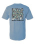 Banded Wheel Of Fortune Short Sleeve Tee - Heathered Blue