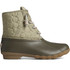 Sperry Women's Saltwater Circle Nylon Duck Boot - Olive