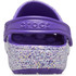 Crocs Kids' Classic Glitter Clog - Neon Purple/Multi