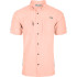 Drake Classic Short Sleeve Seersucker Stripe Shirt - Peach Pearl