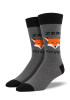 Socksmith Cotton Crew Zero "Fox" Given - Heather Grey