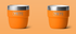Yeti Rambler 4 oz Stackable Cups - King Crab Orange