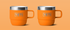 Yeti Rambler 6 oz Stackable Mugs - King Crab Orange