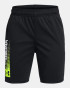 Under Armour Boys' UA Tech Wordmark Shorts - Black/High Vis Yellow