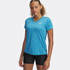 Under Armour Women's UA Tech Twist V-Neck Short Sleeve - Ether Blue/White