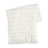 Mud Pie White Woven Waffle Throw