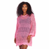 Mud Pie Pink Milton Crochet Tunic