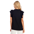 Mud Pie Black Dahlia Ruffle Top