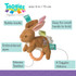 Mary Meyer Taggies Harmony Bunny Teether Rattle