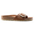 Birkenstock Women's Madrid Big Buckle Oiled Leather - Cognac
