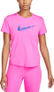 Nike One Women's Swoosh Dri-Fit Short Sleeve - Playful Pink/Royal