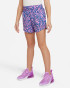 Nike One Older Kids' Woven High-Waisted Shorts - Playful Pink/Light Photo Blue/Hyper Pink