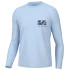 Huk Trophy Flag Pursuit Performance Shirt - Ice Water