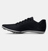 Under Armour Unisex UA Kick Sprint 4 Track Spikes - Black / White / Metallic Tin