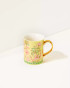Lilly Pulitzer Ceramic Mug - Finch Yellow Tropical Oasis Engineered