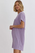 Entro Ribbed Lavender Dress