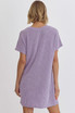 Entro Ribbed Lavender Dress