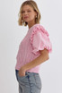 Entro Baby Pink Ruffle Top