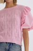 Entro Baby Pink Ruffle Top