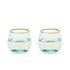 Host Aqua Bubble Stemless Wine Glass Set