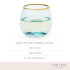 Host Aqua Bubble Stemless Wine Glass Set