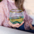 Host Aqua Bubble Stemless Wine Glass Set