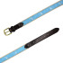 Local Boy Men's Ribbon Belt - Light Blue Dog & Moon