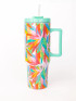 Mary Square 40 oz Stainless To-Go Tumbler - Get Tropical