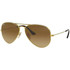 Ray-Ban Aviator Gradient Polarized Sunglasses – Shiny Gold/Brown Gradient