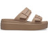 Crocs Women's Brooklyn Buckle Platform Sandal - Latte