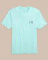 Southern Tide Men's Striped Flags Tee - Wake Blue