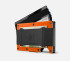 The Ridge Basecamp Orange Aluminum Ridge Wallet with Cash Strap