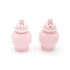 8 Oak Lane Pink Textured Jar Salt & Pepper Shaker Boxed Set
