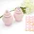 8 Oak Lane Pink Textured Jar Salt & Pepper Shaker Boxed Set
