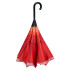 Galleria Red Daisy Stick Umbrella Reverse Close