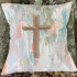 Southern Cotton Mill Ga Pastel Cross Pillow