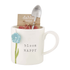 Mud Pie Bloom Mug and Stir Stick Set