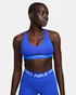 Nike Pro Indy Plunge Women's Medium Support Padded Sports Bra - Hyper Royal/University Blue/White