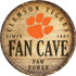 Wincraft Clemson Tigers Round Wood Sign