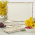 Certified International Regency Gold Square Snack Bowls 5in X 2.5in