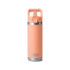 Yeti Rambler 18 oz Water Bottle with ColorMatch Straw Cap - Lowcountry Peach