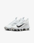 Nike Big Kids Alpha Menace 4 Shark Football Cleats - White/Metallic Silver/Photon Dust/Black