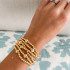 Cola Stacks Golden Heart Bracelet