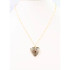Caroline Hill Raenell Gold Heart Locket Necklace