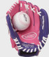 Rawlings Players Series 9" Baseball/Softball Glove with Soft Core Ball (Left Hand Throw)