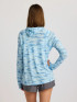 Free Fly Women's Bamboo Lightweight Hoodie II - Seasmoke Camo Surf Blue