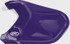Rawlings Mach Adjust EXT Batting Helmet Extension - Gloss Purple
