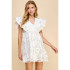TCEC White Floral Printed Dress